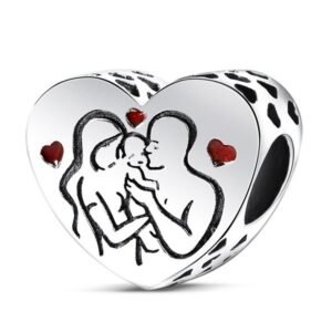 Eurocharms Strieborný Prívesok S925 Rodina s Dieťaťom