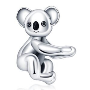 Strieborný prívesok S925 Strieborná Koala