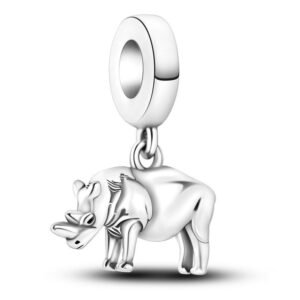 Strieborný prívesok S925 Strieborný Nosorožec