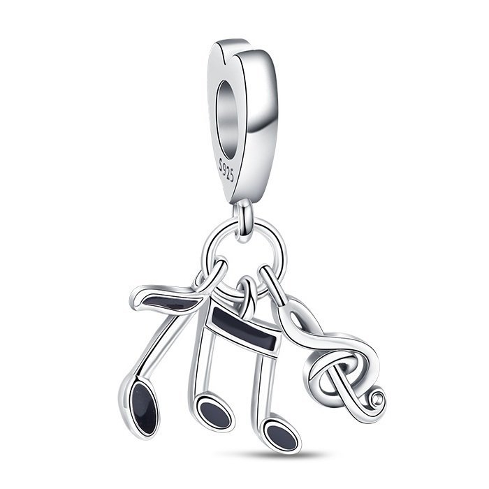 Strieborný prívesok S925 Hudobné Noty