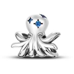 Strieborný prívesok S925 Strieborná chobotnica