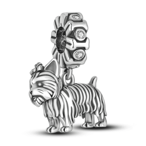 Strieborný prívesok S925 Strieborný Yorkshir Teriér