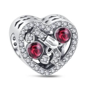 Strieborný prívesok S925 Zbraň a Ruže