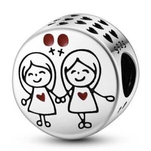 Strieborný prívesok S925 Najlepšie Priateľky