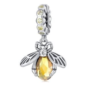 Strieborný prívesok S925 Zlatá včielka