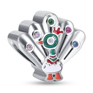 Strieborný prívesok S925 Strieborný Páv