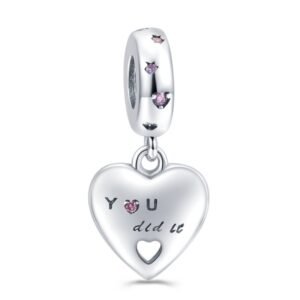 Eurocharms Strieborný prívesok S925 Srdce You Did It
