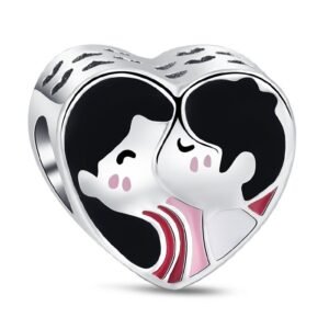 Eurocharms Strieborný Prívesok S925 Zamilovaný Pár