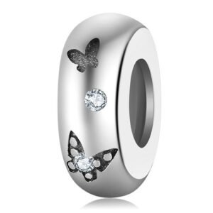 Strieborný prívesok S925 Strieborný motýľ