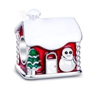 Strieborný prívesok S925 Vianočná Chalúpka