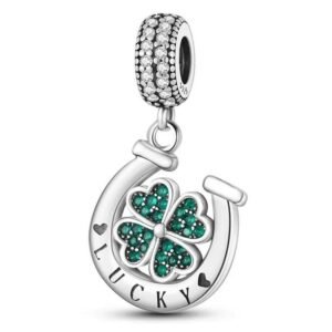 Strieborný prívesok S925 Podkova pre Šťastie Lucky