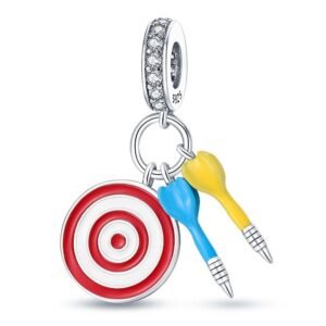 Strieborný prívesok S925 Terč a Šípky