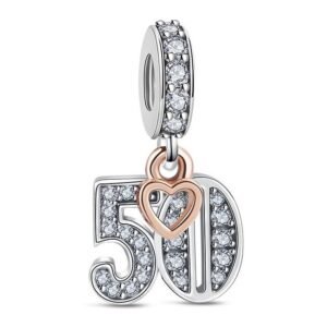 Strieborný prívesok S925 Narodeniny 50