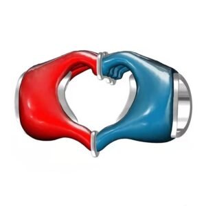 Strieborný prívesok S925 Srdce z Rúk