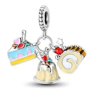 Eurocharms Strieborný Prívesok S925 Sladké Dezerty