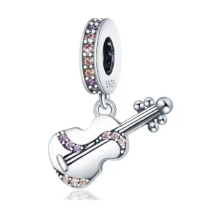 Strieborný prívesok S925 charms Husle