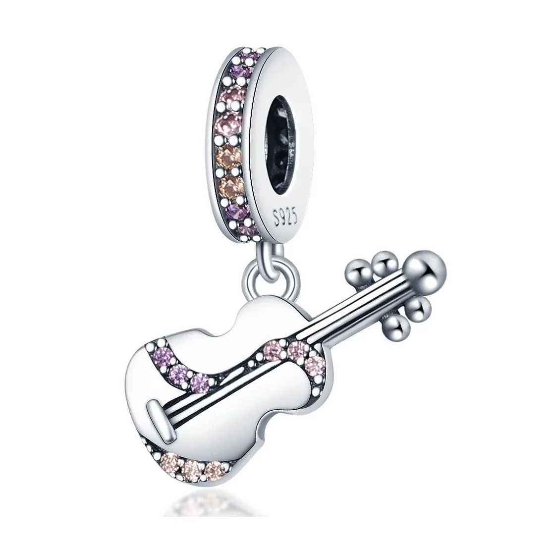 Strieborný prívesok S925 charms Husle