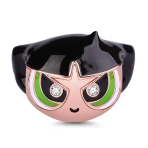 Strieborný prívesok S925 Powerpuff Girls BUTTERCUP