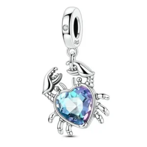 Strieborný prívesok S925 charms Krab