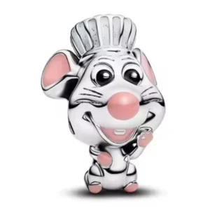Strieborný Prívesok S925 Myška Kuchár Ratatouille