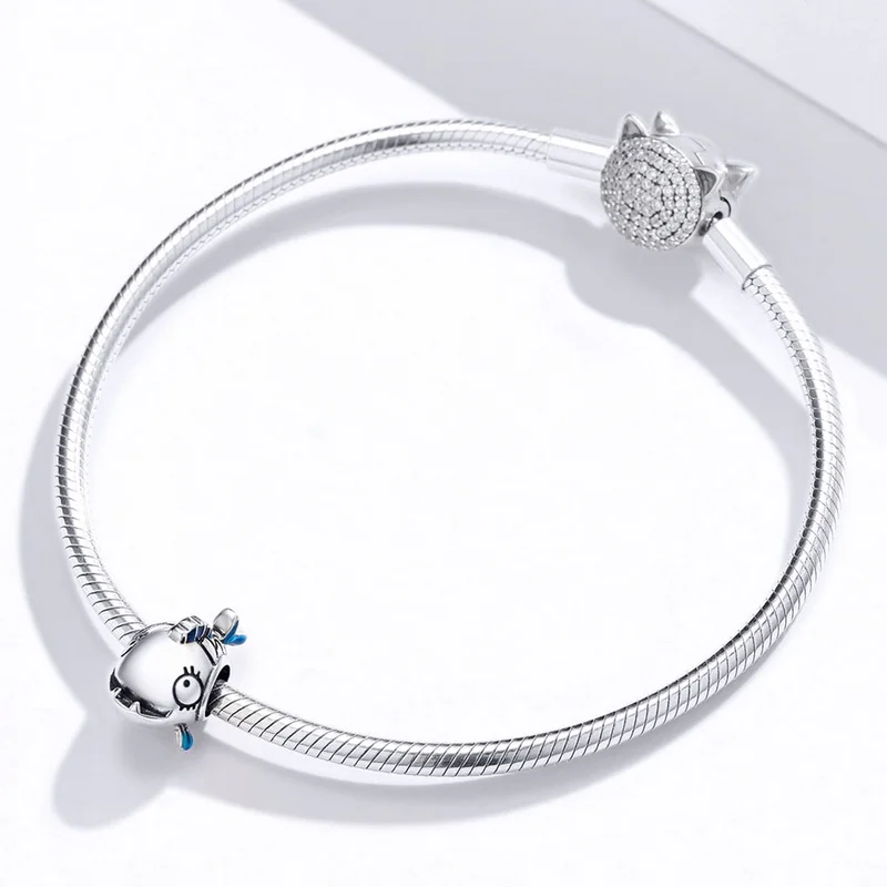 Strieborný prívesok S925 charms Ryba Piraňa – Obrázok 3